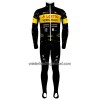 Set Fietsshirt Lange Mouw + Lange Koersbroek 2023 Lotto-Kern Haus Geel Zwart